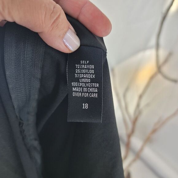 Torrid peplum black wiggle dress - Picture 7 of 8